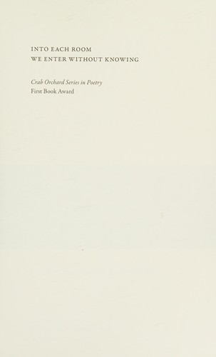 Portada de Into Each Room We Enter without Knowing