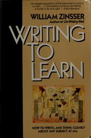Portada de Escribir para aprender